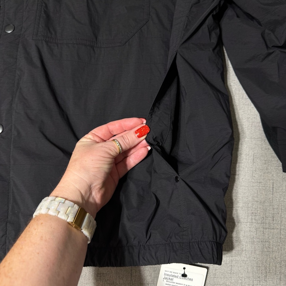 Lululemon Men’s Insulated Coaches Jacket Black XL NWT - Picture 10 of 13